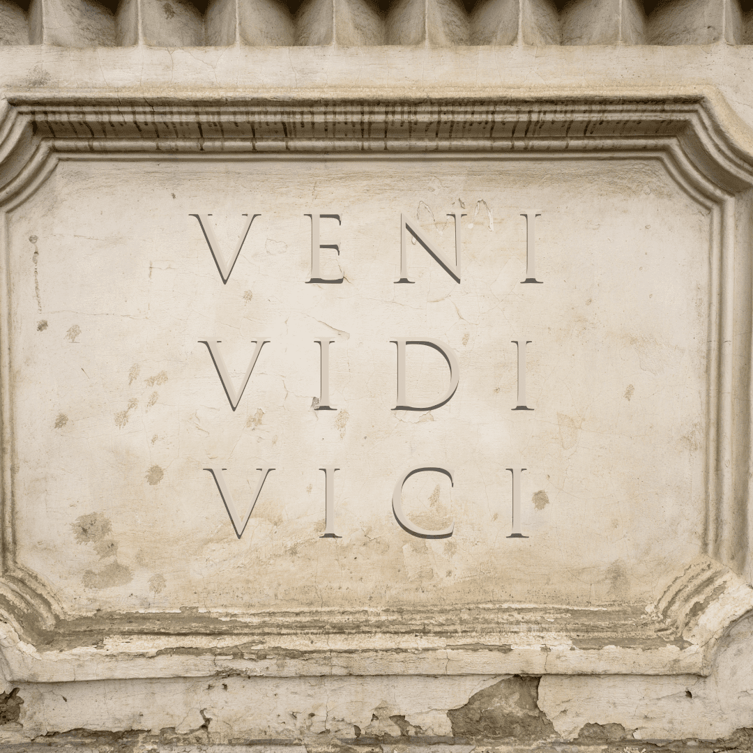 “Veni, Vidi, Vici.”